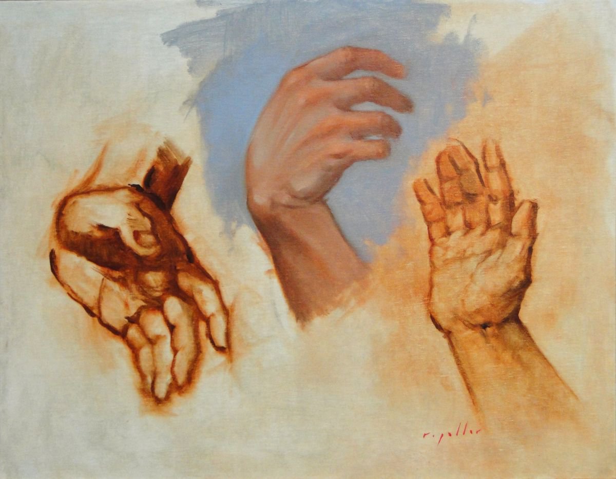 Study of Hands #2 by Rick Paller