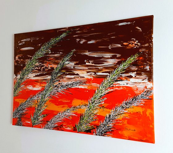 Grass In Brown Color