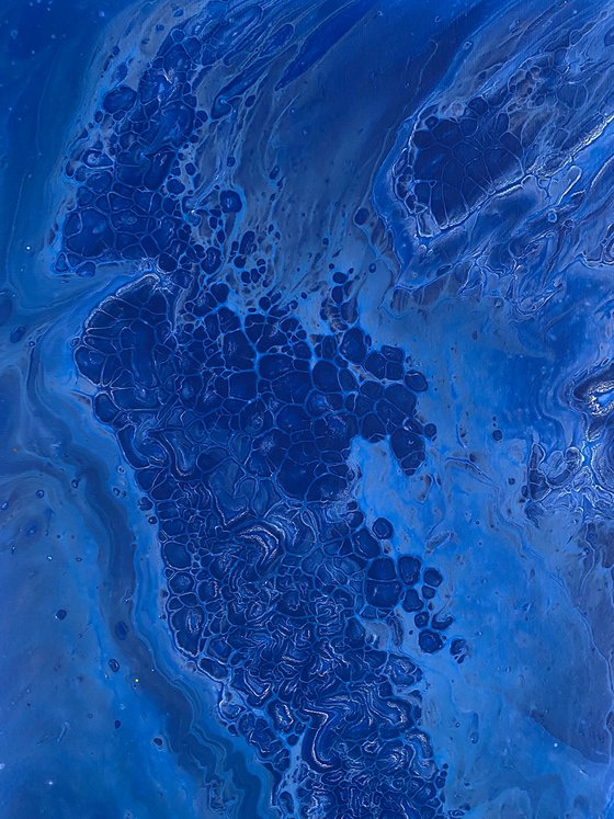 "Infusion" - Original Abstract PMS Fluid Acrylic Painting - 16 x 20 inches
