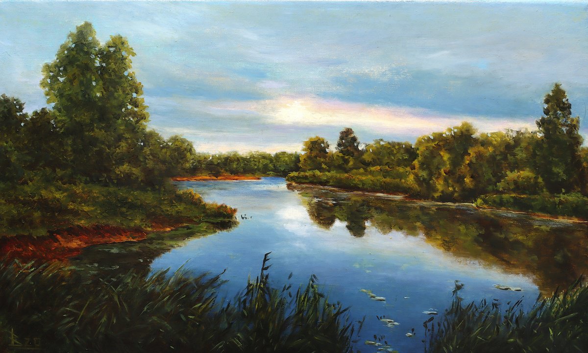 Oil Painting , In Summer By Oleg Baulin, 20 X 12, Artwork For Sale On Artfinder