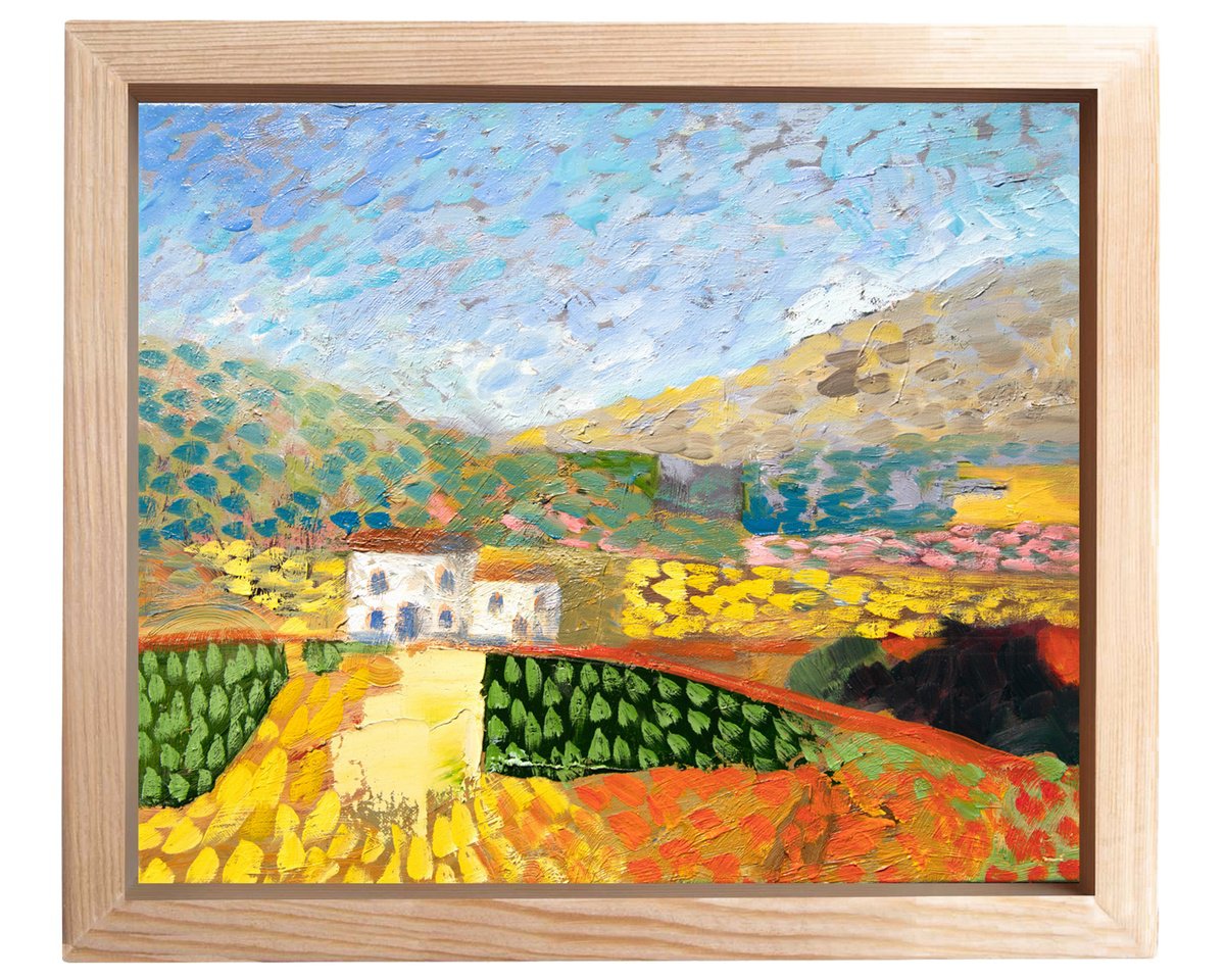 Living In The Hills By Elizabeth Anne Fox, 21 X 21, Artwork For Sale On Artfinder