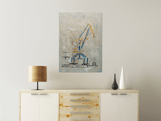 XXV 31 - Crane in Wismar harbor