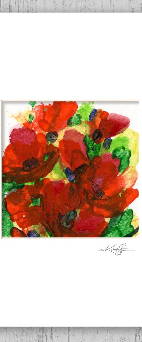 Encaustic Floral 23 by Kathy Morton Stanion