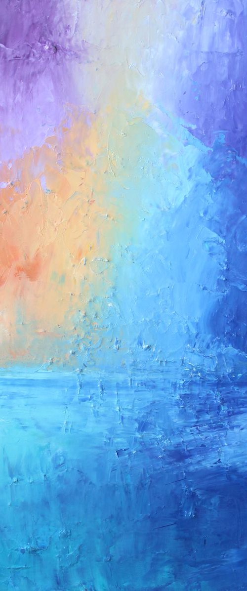 SUNSET IN BETTER REALITY 50X50 CM by Anastasiia Novitskaya