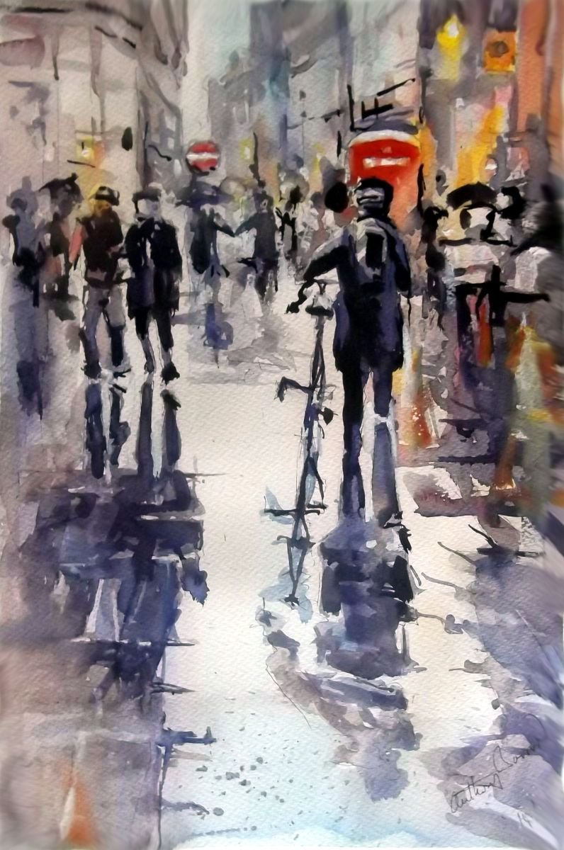 Watercolour Painting/Figures in watercolour/Demonstration 
