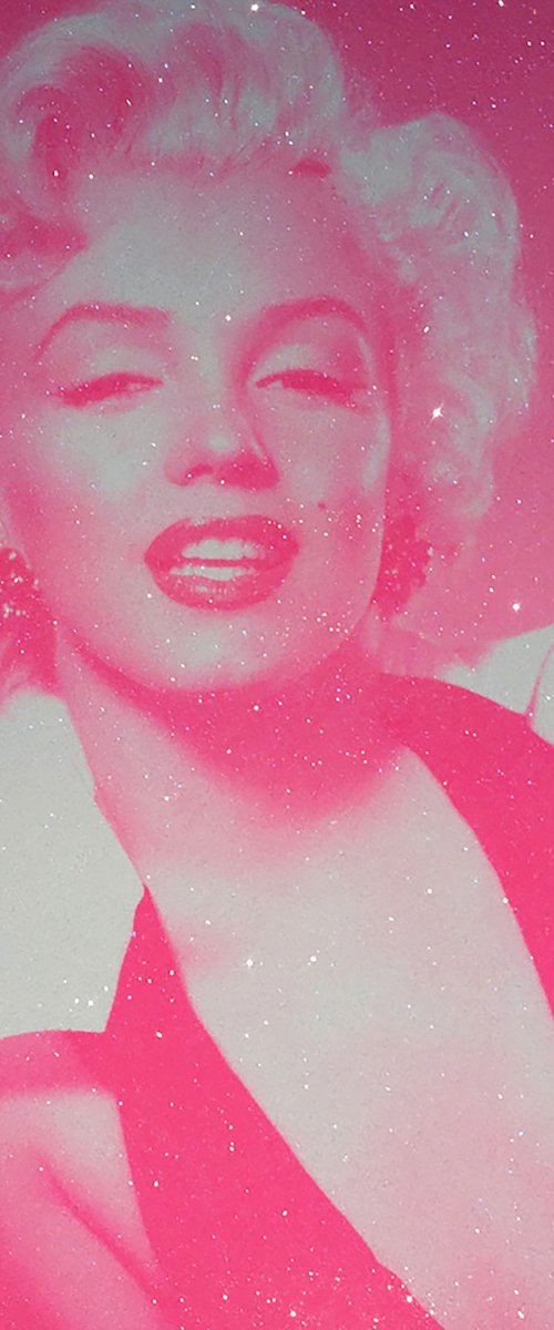 Marilyn Monroe-Candy Floss Pink by David Studwell