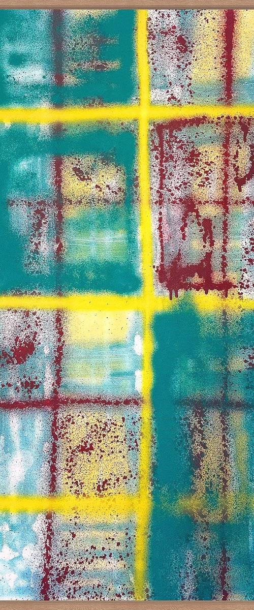 Abstract 'Childhood. Plaid 2' by Makarova Abstract Art