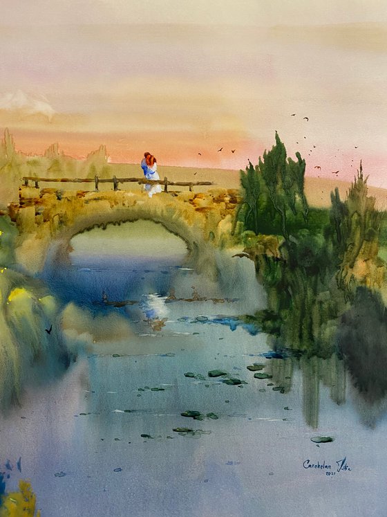 Watercolor “Summer Love II” perfect gift