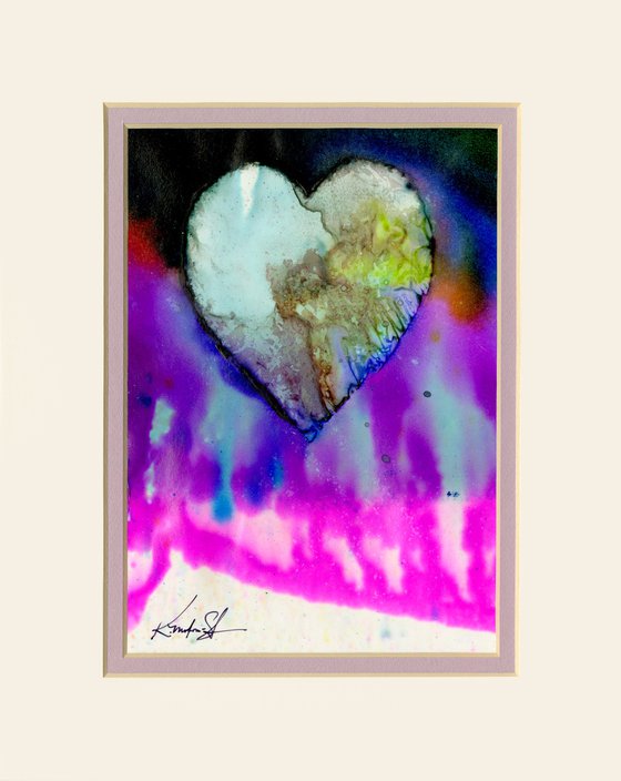 Eternal Heart 965 - Watercolor Heart Painting by Kathy Morton Stanion