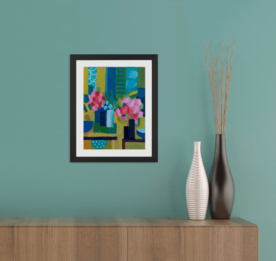 Still Life with Pink Flowers