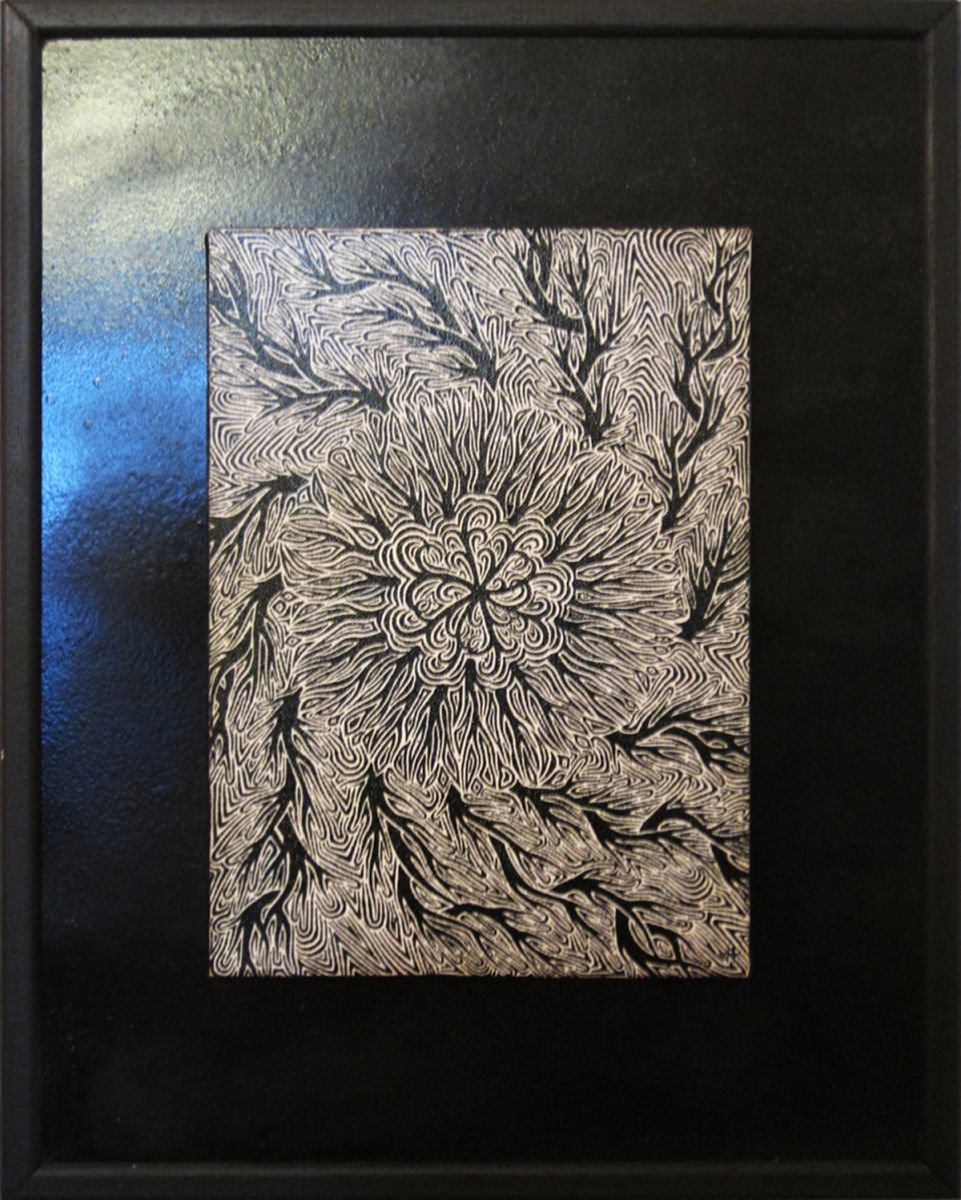 Abstract Painting By Jonathan Pradillon, 16 X 20, Intrigue, Original Artwork