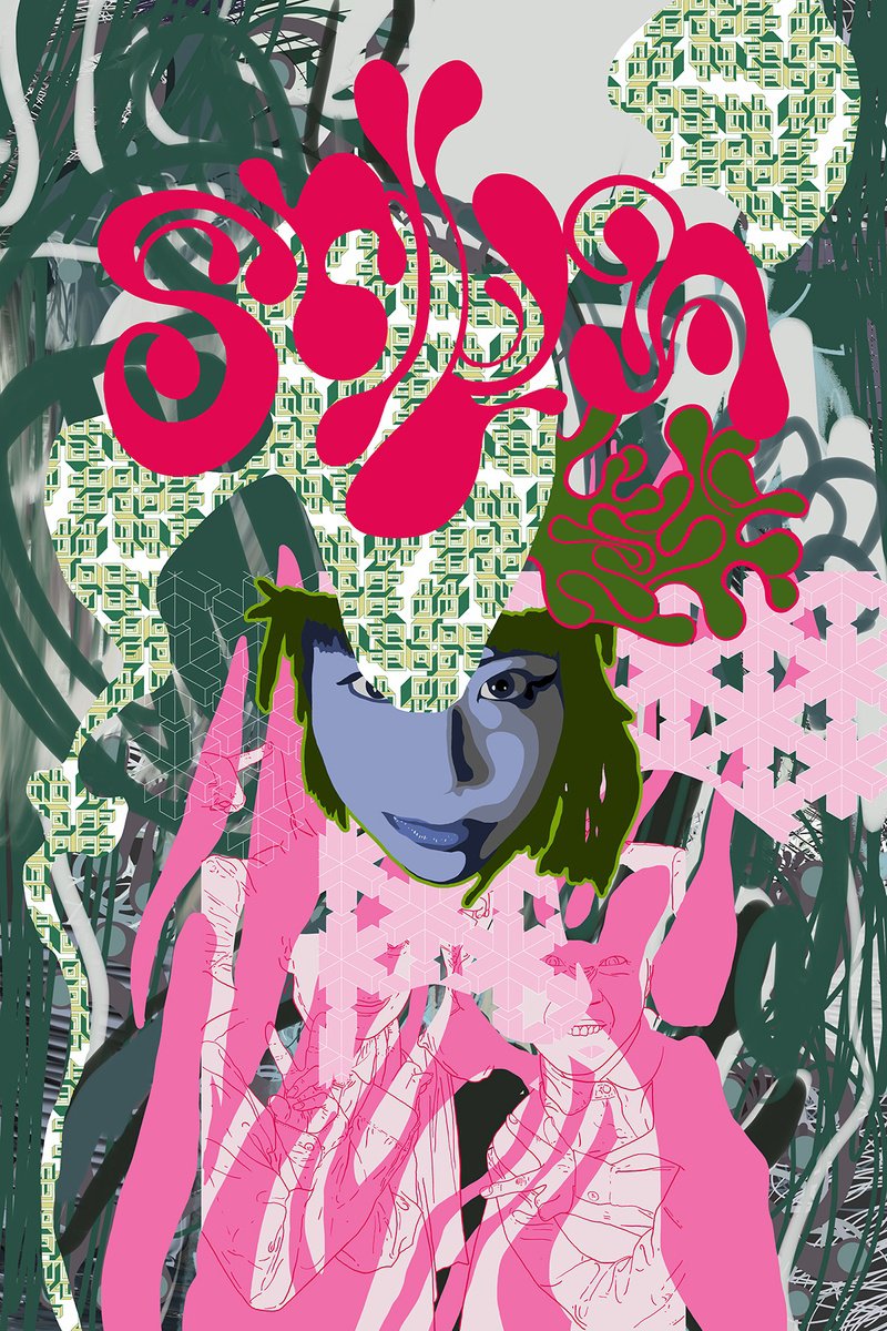 Abstract Portrait Giclee Print By Alasdair Willis, 16 X 23, Springtail, Original Artwork