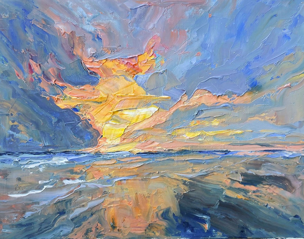 Sunset Dancing On The Water by Philippa Headley