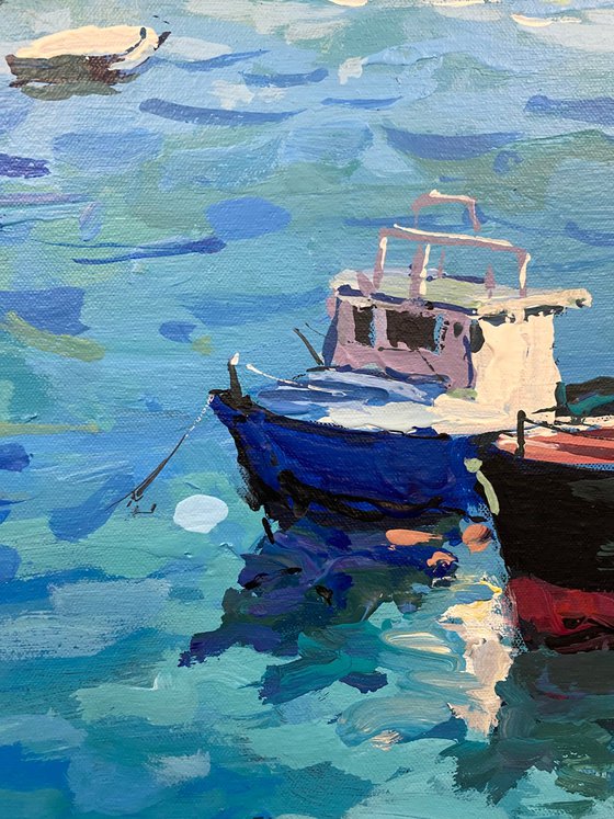 Boats in the Mediterranean