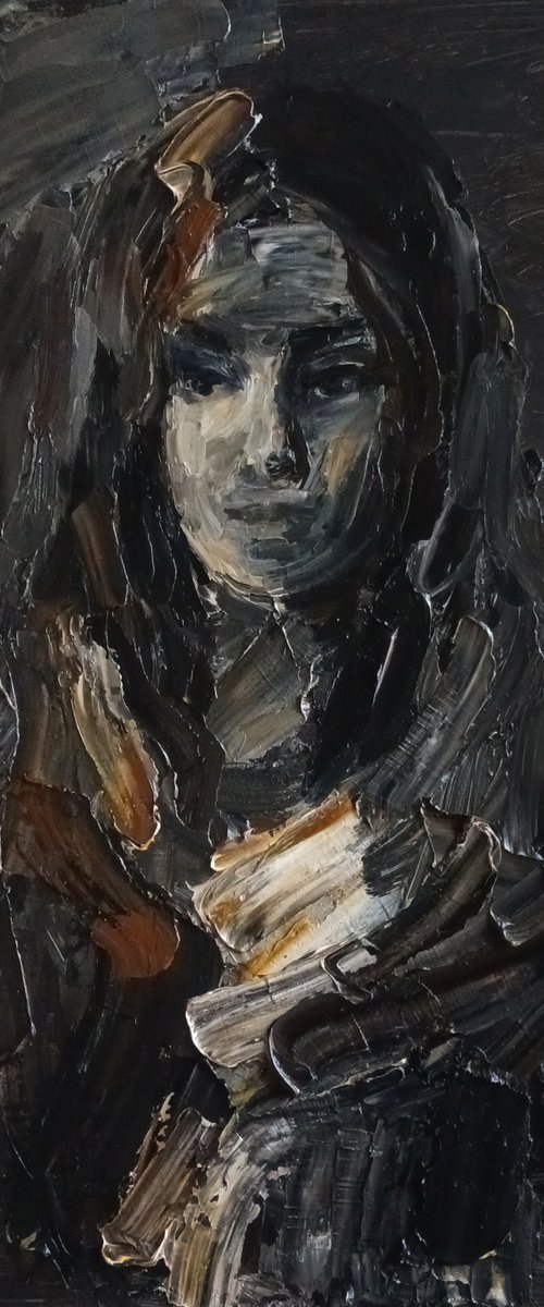 Portrait in dark tones by Stanislava Cherkasova