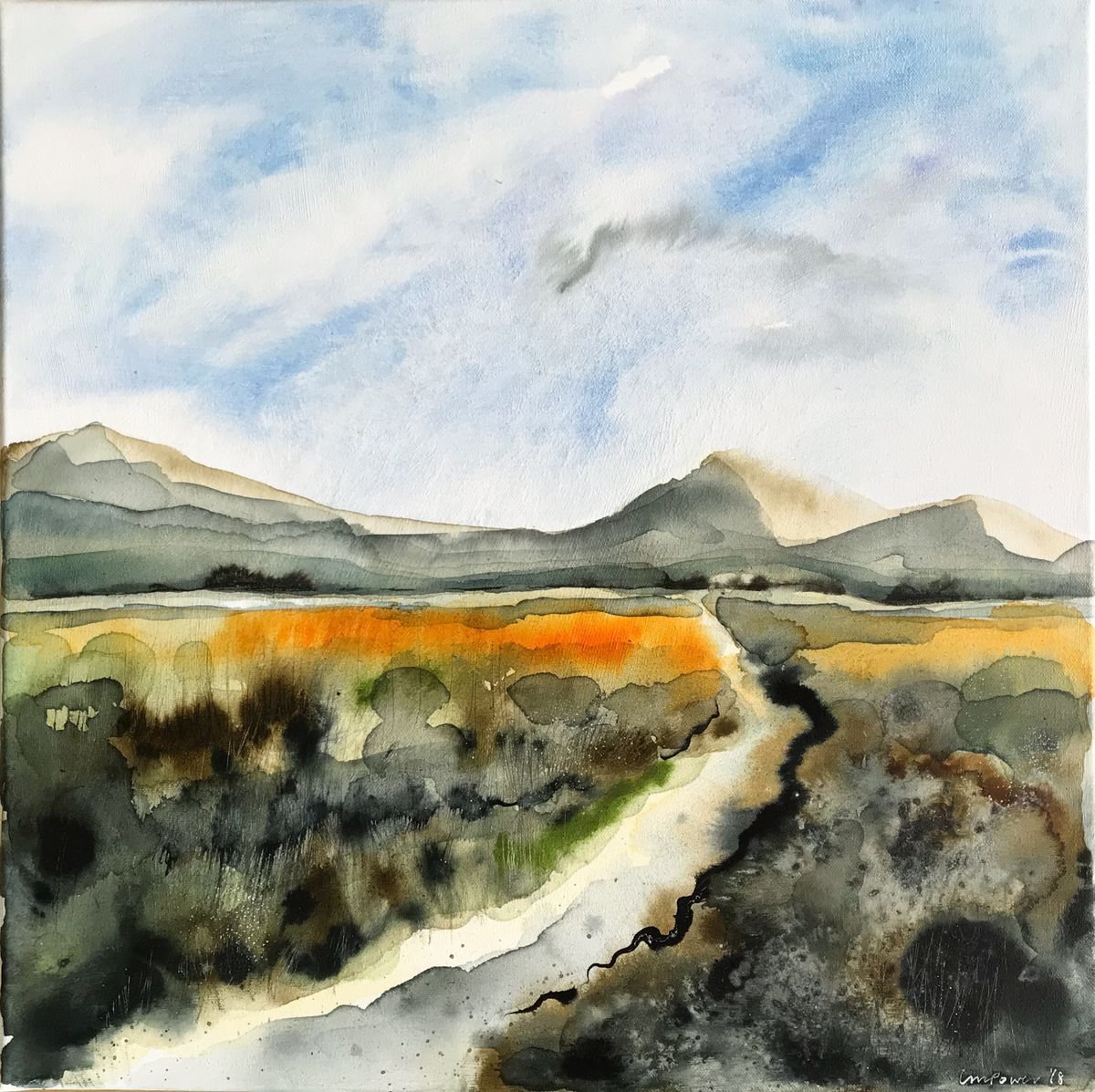 Expressive Painting , Autumn Landscape #02 By Luci Power, 20 X 20, Artwork For Sale On Artfinder