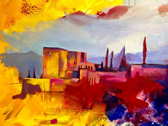New Alhambra Acrylic on Canvas 120x60cm