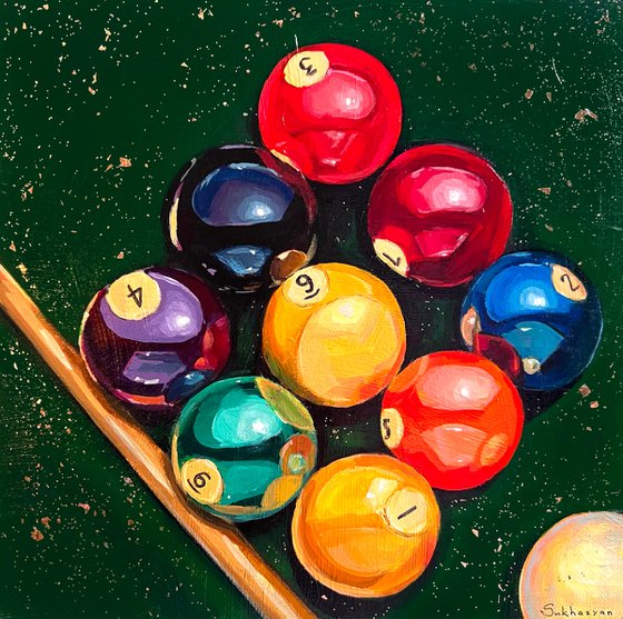 Still life with Billiard Balls