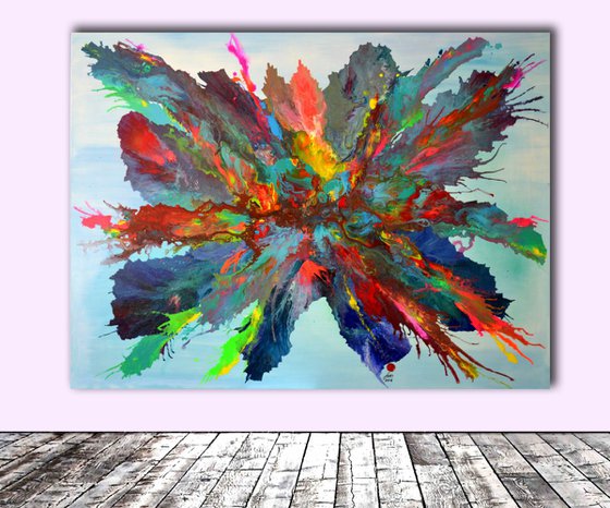The Birth of Pandora - XXXL Huge Modern Abstract Big Painting, FREE SHIPPING - Large Painting - Ready to Hang, Hotel and Restaurant Wall Decoration