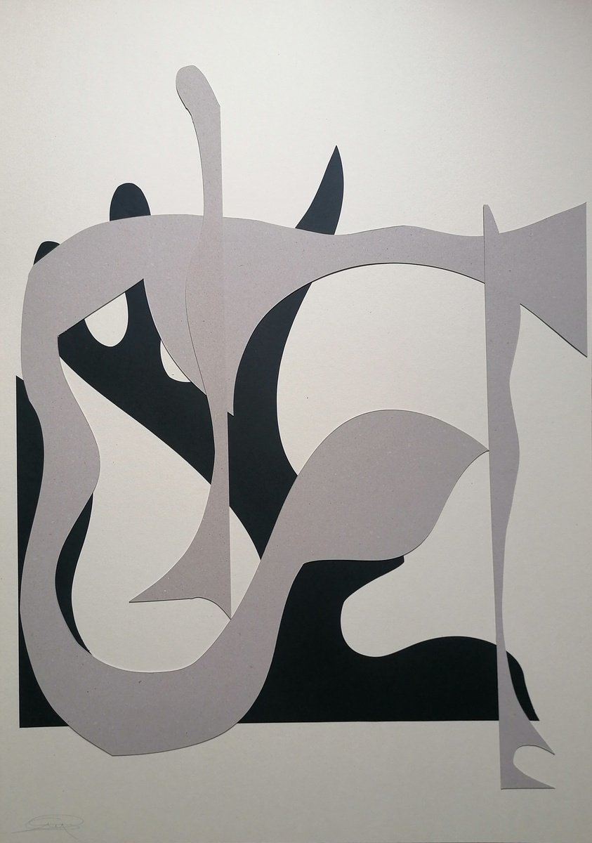 Surrealistic Abstract Acrylic Painting By Stefano Mazzolini, 28 X 39", Styl, Original Artwork