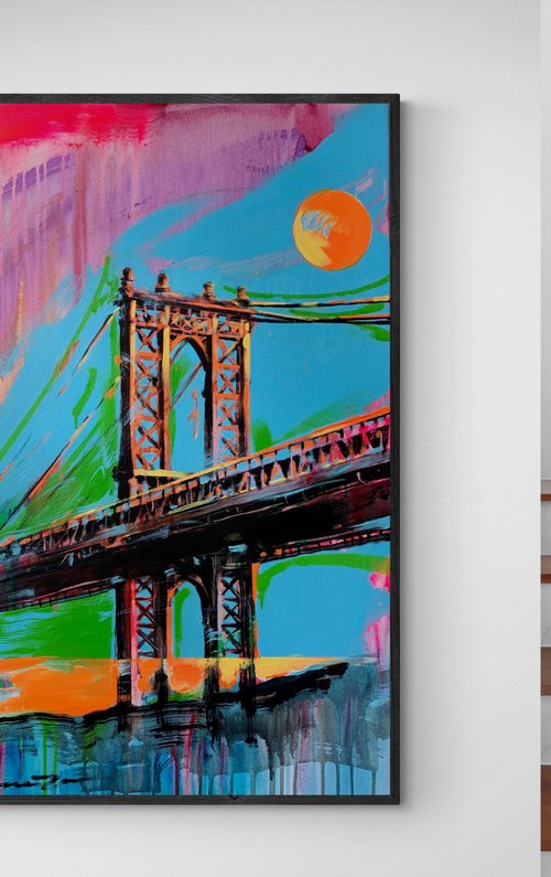 Manhattan bridge by Yaroslav Yasenev