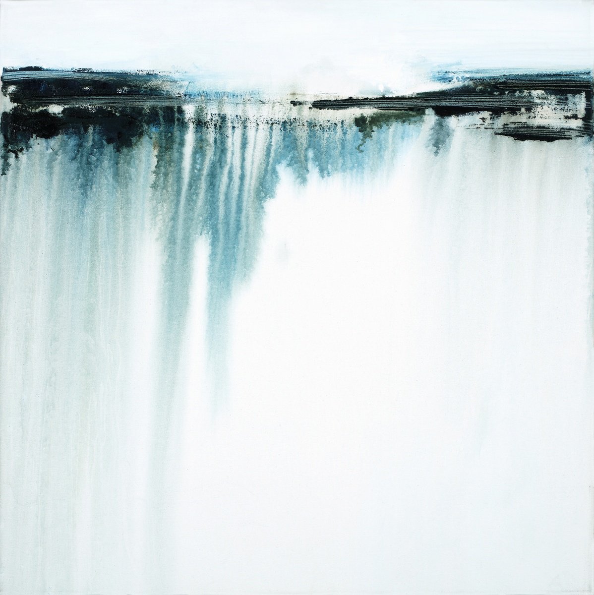 Abstract Landscape Oil Painting By Gina Parr, 30 X 30, Low Ebb, Original Artwork