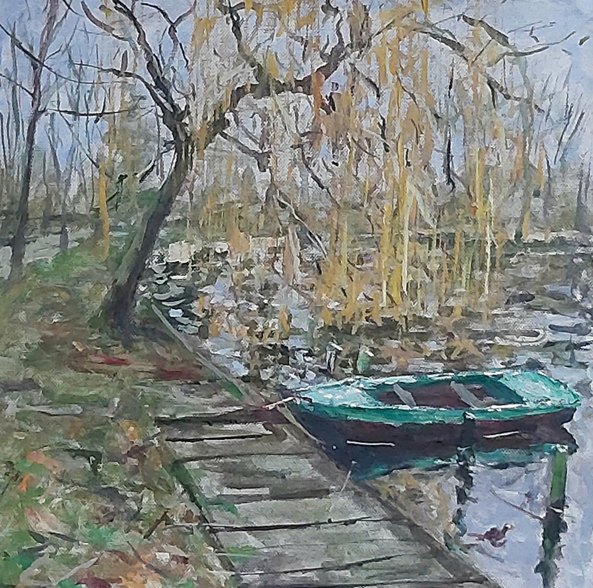 willow boat by Dimitris Voyiazoglou