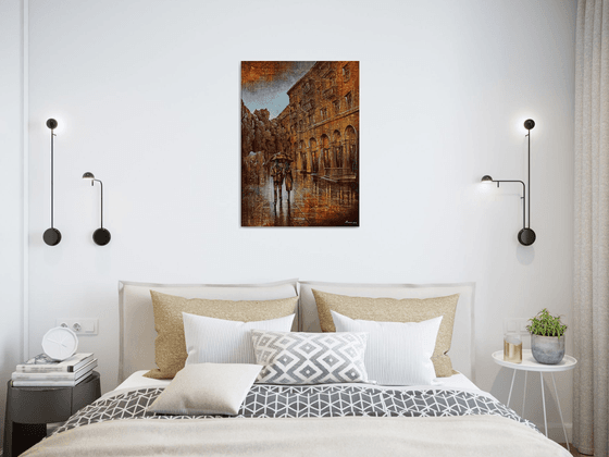 Cityscape 50x70cm ,Acrylic/canvas