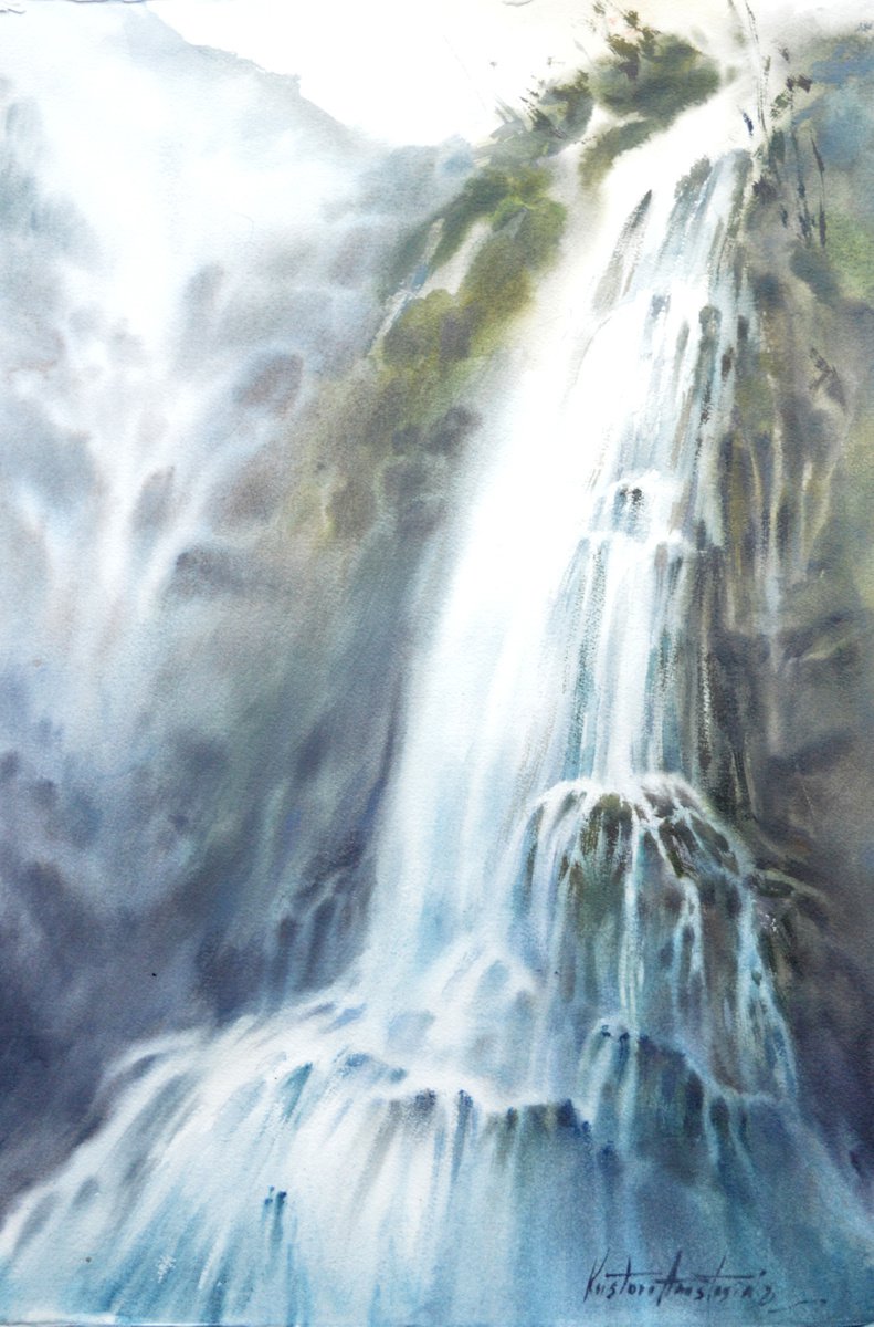 Waterfall by Anastasia Kustova