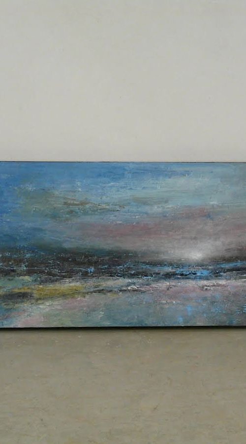 Moody Shore  (Large, Panoramic, 100x40cm) by Kalpana Soanes