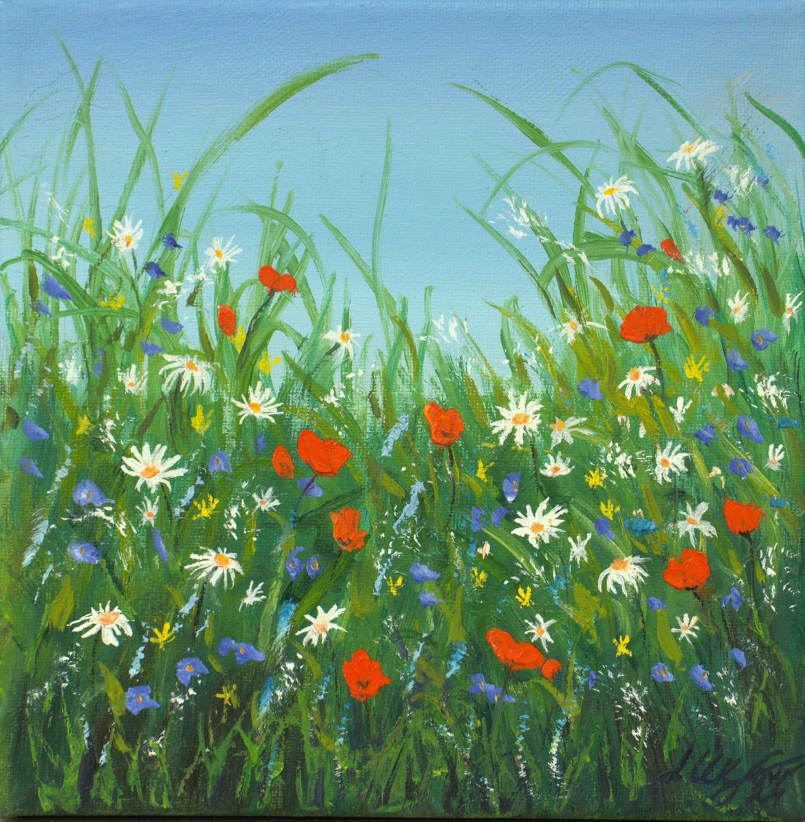 Small wildflowers field by Ludmilla Ukrow