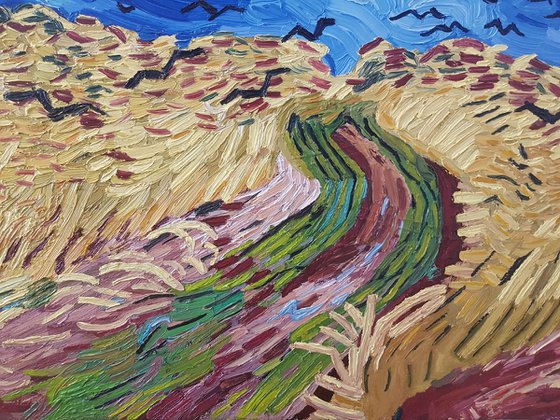 Van Gogh Hommage - Wheatfield with Crows