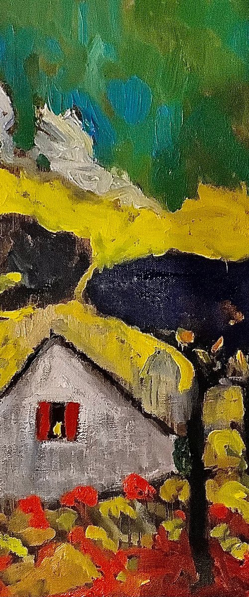 Landscape with house by Angus  MacDonald