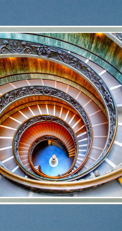 Vatican snail staircase Italy by Robin Clarke