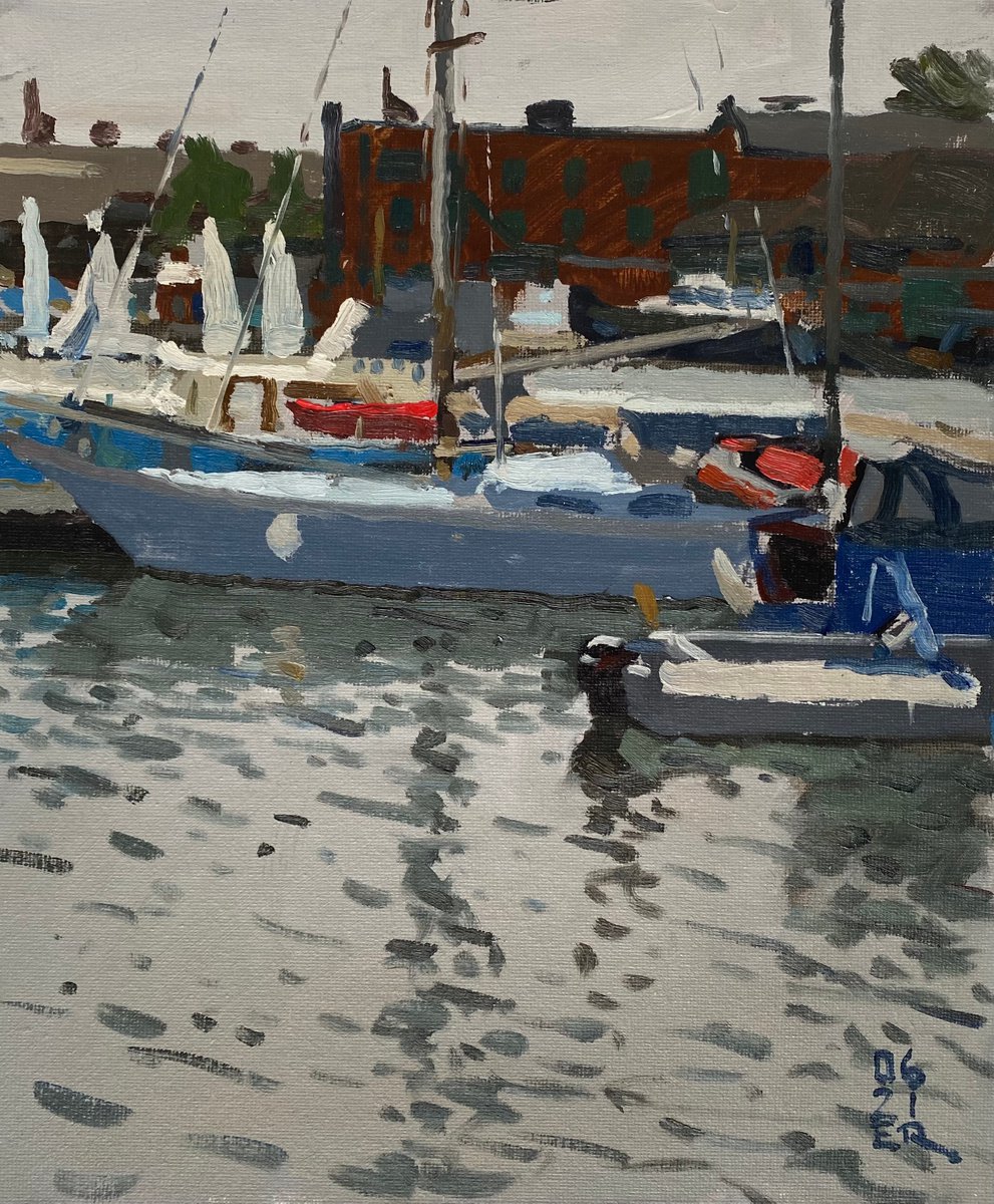 Sailboats on Bristol Harbour by Elliot Roworth