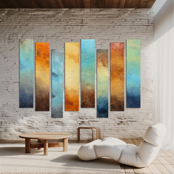 Pillars of colors - Landscapes