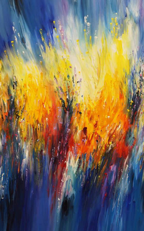 Firework Blue XL 2 by Peter Nottrott