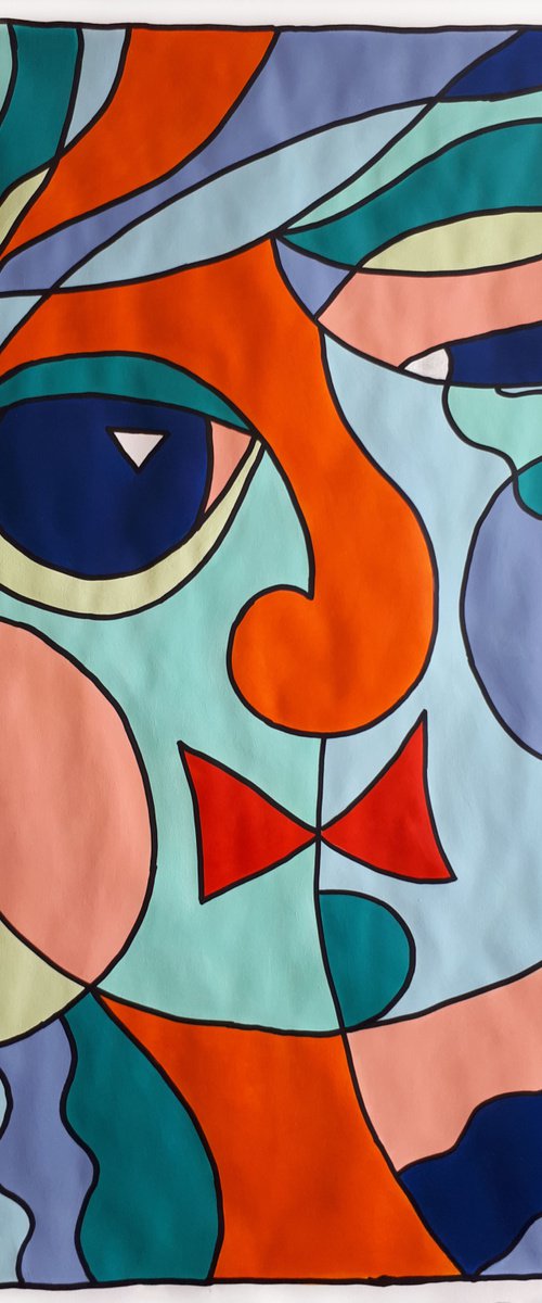 COLOR, SHAPE, EMOTION 03... / ORIGINAL ACRYLIC PAINTING by Salana Art