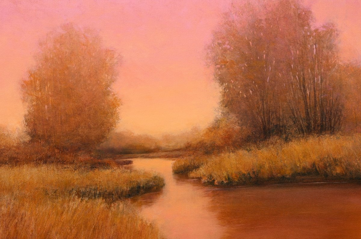 Evening Glow 260112 By Don Bishop, 30 X 20, Artwork For Sale On Artfinder