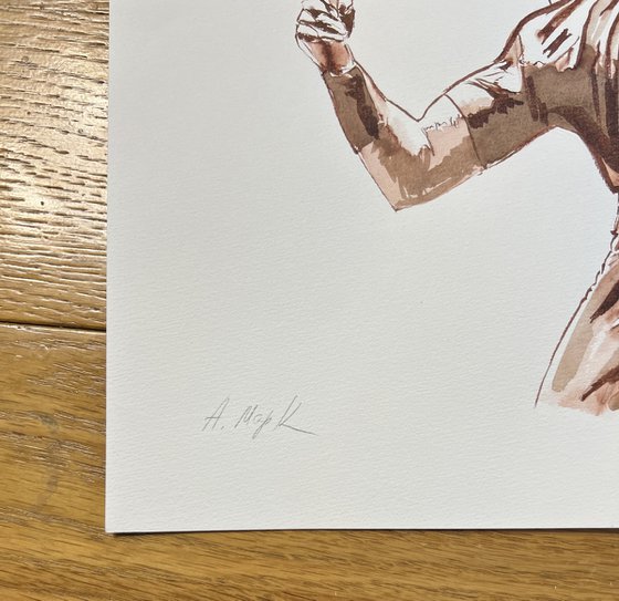 Padel Player 1 drawing