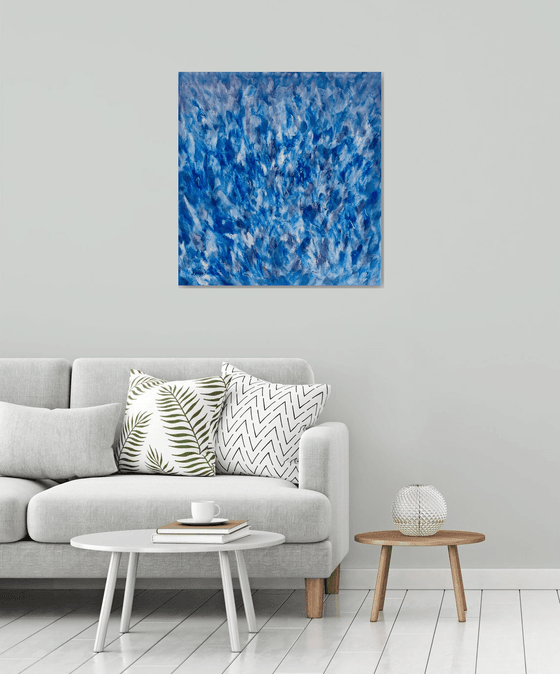 Cobalt Blue, Abstract Painting