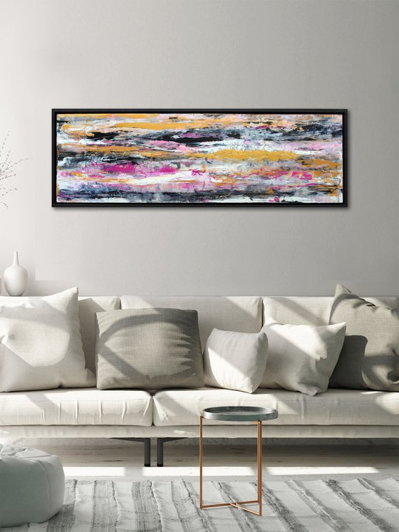 Pink Tidal Flow (Framed)