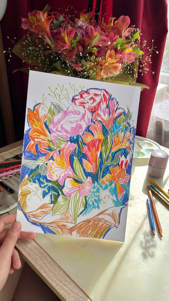 Colourful flowers