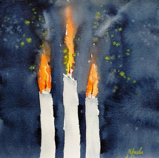 Candles painting