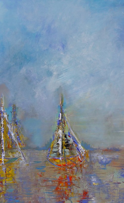 Sailing on the Broads by Lesley Blackburn