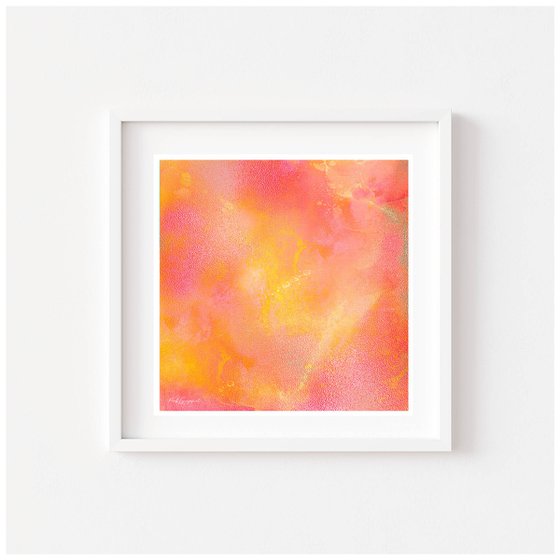 Pink Grapefruit - Orange abstract