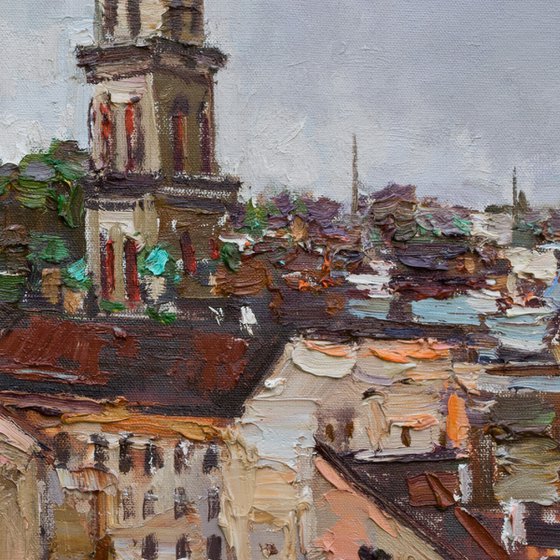 Lviv - Original cityscape painting