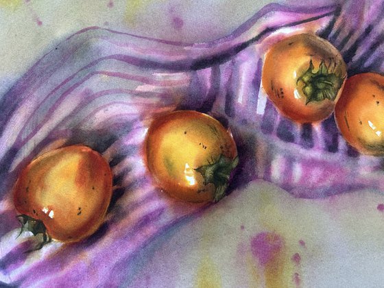 Persimmons still life