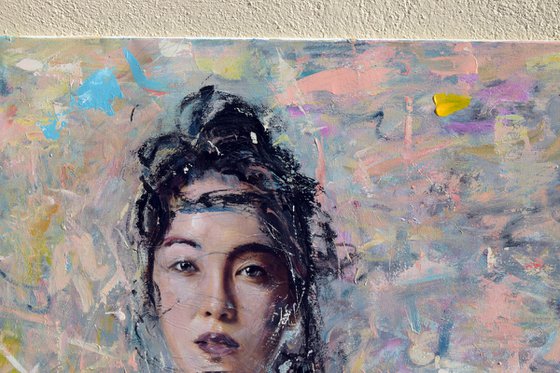 OFFER! Asian girl (L'une 75) * 45.3 x 36.6 inches