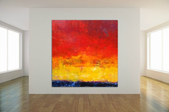 Dawn Chorus - Large oil painting